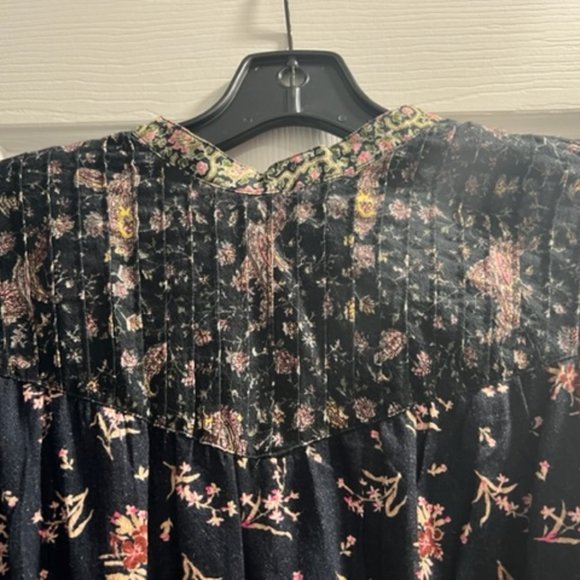 Rebecca Taylor La Vie- Black Combo Print Mix Short Dress - Picture 5 of 9